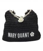 Lily Brown×MARY QUANTリリーブラウン×マリークヮント）の古着「ペーパーフリルラウンドバッグ」｜ブラック×ホワイト