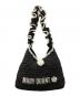 Lily Brown (リリーブラウン) MARY QUANT (マリークヮント) ペーパーフリルラウンドバッグ ブラック×ホワイト：11000円