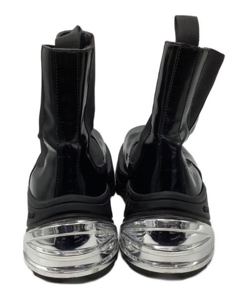 1017 ALYX 9SM（テンセブンティーン アリクス ナインエスエム）1017 ALYX 9SM (テンセブンティーン アリクス ナインエスエム) LEATHER CHELSEA BOOTS ブラック×シルバー サイズ:42の古着・服飾アイテム