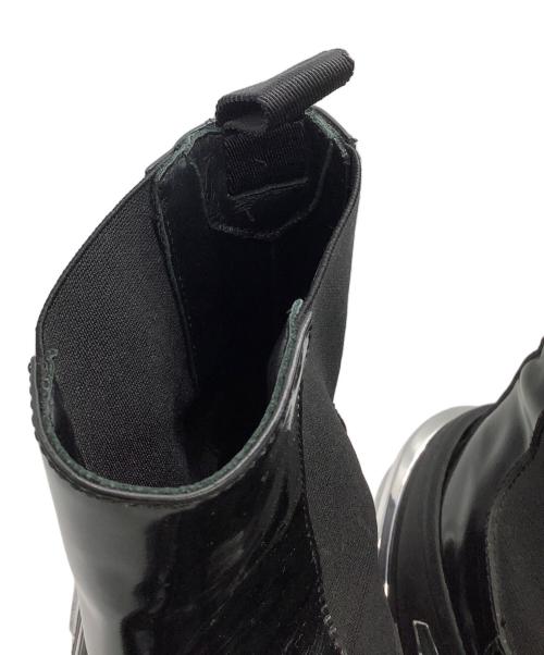 1017 ALYX 9SM（テンセブンティーン アリクス ナインエスエム）1017 ALYX 9SM (テンセブンティーン アリクス ナインエスエム) LEATHER CHELSEA BOOTS ブラック×シルバー サイズ:42の古着・服飾アイテム