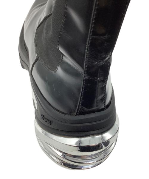 1017 ALYX 9SM（テンセブンティーン アリクス ナインエスエム）1017 ALYX 9SM (テンセブンティーン アリクス ナインエスエム) LEATHER CHELSEA BOOTS ブラック×シルバー サイズ:42の古着・服飾アイテム