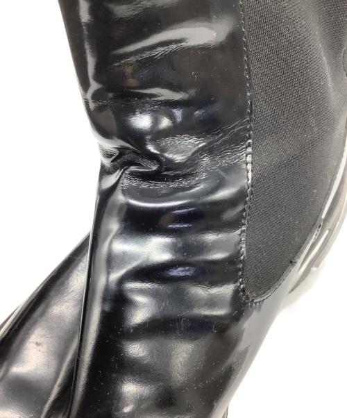 1017 ALYX 9SM（テンセブンティーン アリクス ナインエスエム）1017 ALYX 9SM (テンセブンティーン アリクス ナインエスエム) LEATHER CHELSEA BOOTS ブラック×シルバー サイズ:42の古着・服飾アイテム