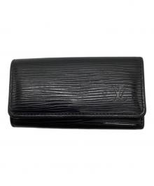 LOUIS VUITTON（ルイ ヴィトン）の古着「キーケース/ミュルティクレ4」｜ブラック