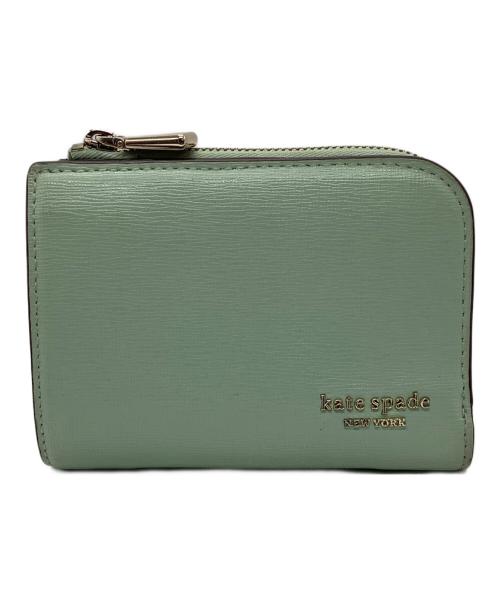 Kate Spade（ケイトスペード）Kate Spade (ケイトスペード) 2つ折り財布 ミントグリーンの古着・服飾アイテム