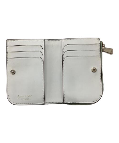 Kate Spade（ケイトスペード）Kate Spade (ケイトスペード) 2つ折り財布 ミントグリーンの古着・服飾アイテム