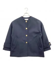 CADUNE（カデュネ）の古着「ノーカラートレンチ」｜ネイビー