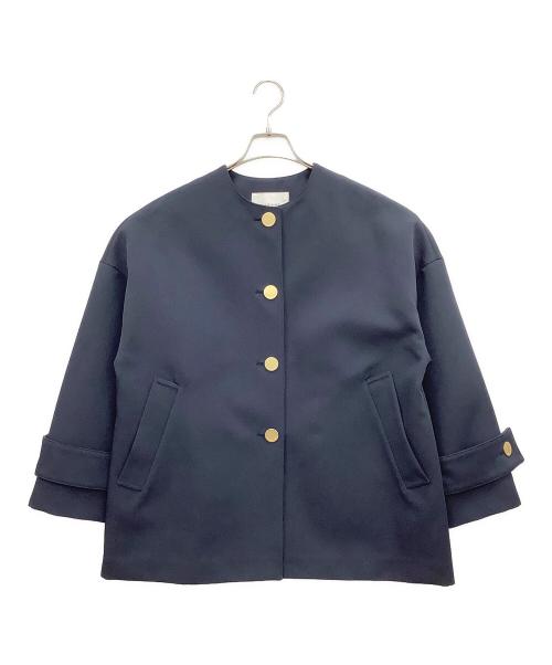 CADUNE（カデュネ）CADUNE (カデュネ) ノーカラートレンチ ネイビー サイズ:36の古着・服飾アイテム