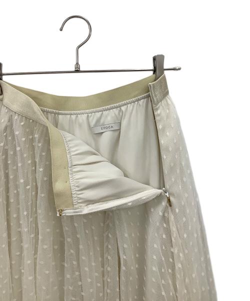 EPOCA（エポカ）EPOCA (エポカ) チュールプリーツスカート アイボリー サイズ:40の古着・服飾アイテム