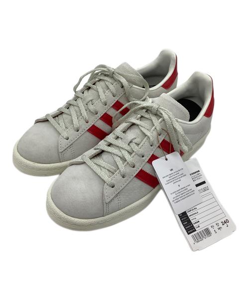 adidas（アディダス）adidas (アディダス) CAMPUS 80s GY4580 オフホワイト×レッド サイズ:24㎝の古着・服飾アイテム