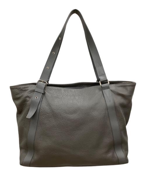 EPOCA UOMO（エポカ ウォモ）EPOCA UOMO (エポカ ウォモ) シュリンクレザートートバッグ グレーの古着・服飾アイテム