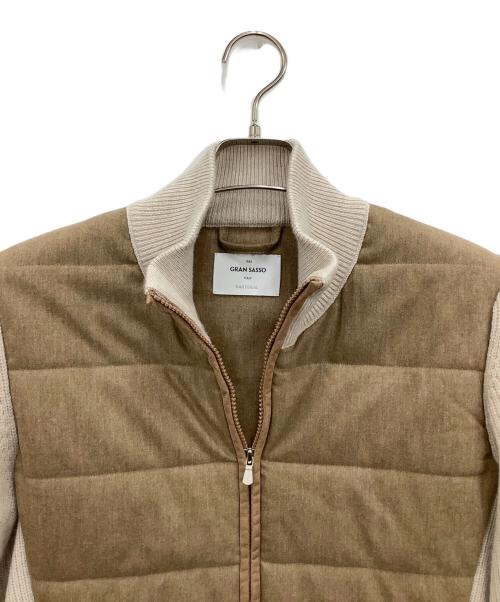 GRAN SASSO（グランサッソ）GRAN SASSO (グランサッソ) ニットジャケット ベージュ サイズ:44の古着・服飾アイテム