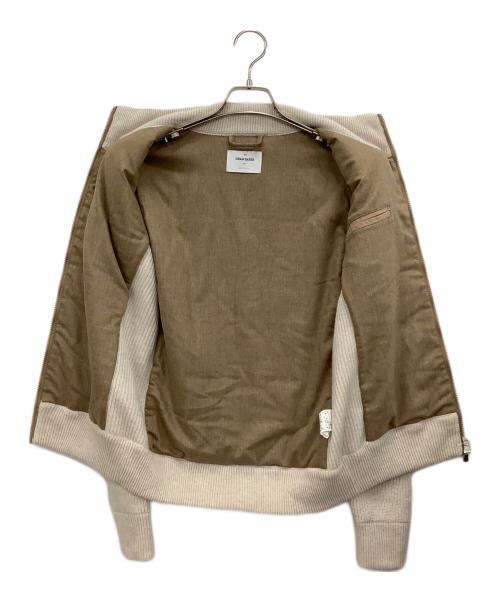 GRAN SASSO（グランサッソ）GRAN SASSO (グランサッソ) ニットジャケット ベージュ サイズ:44の古着・服飾アイテム