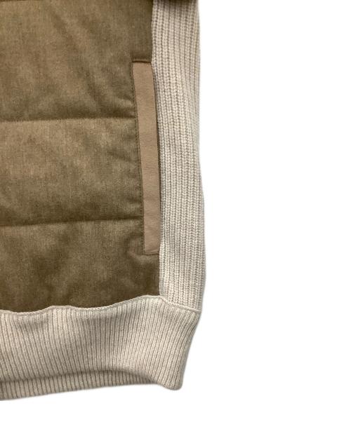 GRAN SASSO（グランサッソ）GRAN SASSO (グランサッソ) ニットジャケット ベージュ サイズ:44の古着・服飾アイテム