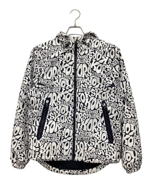 MICHAEL KORS（マイケルコース）MICHAEL KORS (マイケルコース) ナイロンジャケット ホワイト×ネイビー サイズ:Sの古着・服飾アイテム