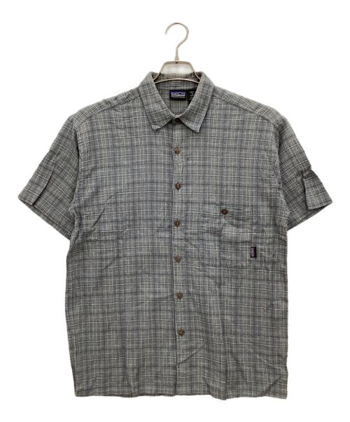 Patagonia（パタゴニア）Patagonia (パタゴニア) 半袖シャツ ネイビー サイズ:Mの古着・服飾アイテム