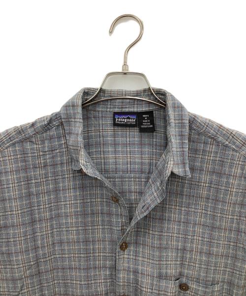 Patagonia（パタゴニア）Patagonia (パタゴニア) 半袖シャツ ネイビー サイズ:Mの古着・服飾アイテム