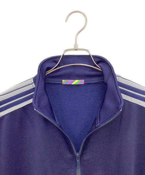 is-ness（イズネス）is-ness (イズネス) SHORT SLEEVE TRACK JACKET ネイビー サイズ:Lの古着・服飾アイテム