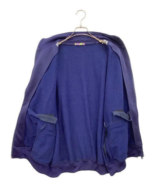 is-ness（イズネス）is-ness (イズネス) SHORT SLEEVE TRACK JACKET ネイビー サイズ:Lの古着・服飾アイテム