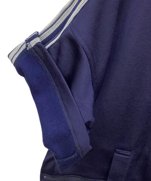 is-ness（イズネス）is-ness (イズネス) SHORT SLEEVE TRACK JACKET ネイビー サイズ:Lの古着・服飾アイテム