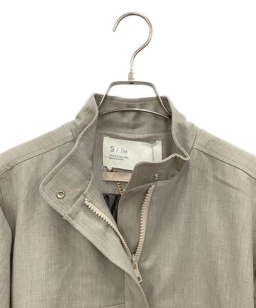 S/ile（シール）S/ile (シール) ユニフォームブルゾン グレー サイズ:表記無しの古着・服飾アイテム