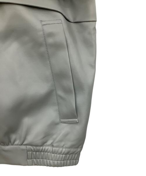 S/ile（シール）S/ile (シール) フェイクレザーブルゾン グレー サイズ:表記無しの古着・服飾アイテム