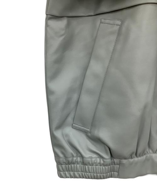 S/ile（シール）S/ile (シール) フェイクレザーブルゾン グレー サイズ:表記無しの古着・服飾アイテム