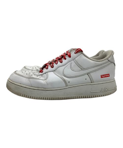 NIKE（ナイキ）NIKE (ナイキ) Supreme (シュプリーム) ローカットスニーカー ホワイト サイズ:27の古着・服飾アイテム