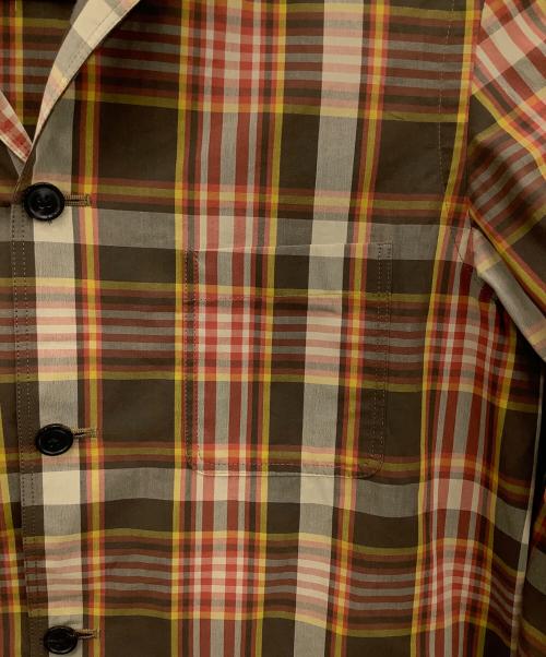 TOMORROW LAND（トゥモローランド）TOMORROW LAND (トゥモローランド) クレープコットン コックジャケット ブラウン サイズ:Sの古着・服飾アイテム
