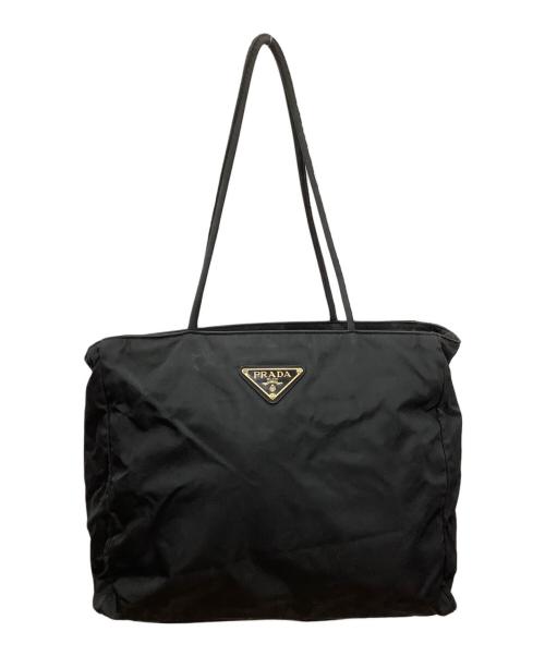 PRADA（プラダ）PRADA (プラダ) ナイロントートバッグ ブラックの古着・服飾アイテム