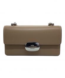 COACH（コーチ）の古着「エライザ フラップ クロスボディ」｜ベージュ
