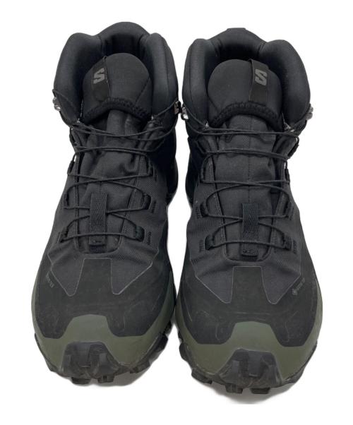 SALOMON（サロモン）SALOMON (サロモン) トレッキングシューズ ブラック×カーキ サイズ:25.5㎝の古着・服飾アイテム