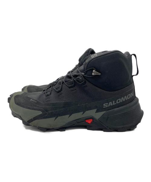 SALOMON（サロモン）SALOMON (サロモン) トレッキングシューズ ブラック×カーキ サイズ:25.5㎝の古着・服飾アイテム