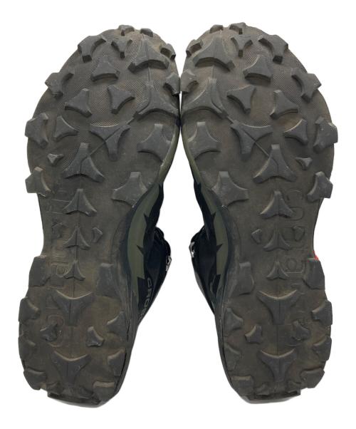 SALOMON（サロモン）SALOMON (サロモン) トレッキングシューズ ブラック×カーキ サイズ:25.5㎝の古着・服飾アイテム