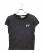 maison kitsuneメゾンキツネ）の古着「半袖Tシャツ」｜ブラック