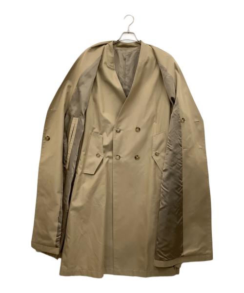 ssstein（シュタイン）ssstein (シュタイン) OVERSIZED LINEAR NO COLLAR COAT カーキ サイズ:Sの古着・服飾アイテム