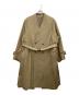 ssstein（シュタイン）の古着「OVERSIZED LINEAR NO COLLAR COAT」｜カーキ