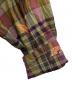 中古・古着 Needles (ニードルズ) V-Neck Cardigan Embroidered Madras Plaid カーキ×パープル サイズ:M：18000円