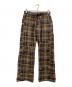 Needles（ニードルズ）の古着「Embroidered Madras Plaid」｜カーキ×パープル