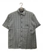 Patagoniaパタゴニア）の古着「半袖シャツ」｜ブルー×ブラウン