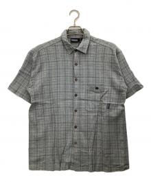 Patagonia（パタゴニア）の古着「半袖シャツ」｜ブルー×ブラウン