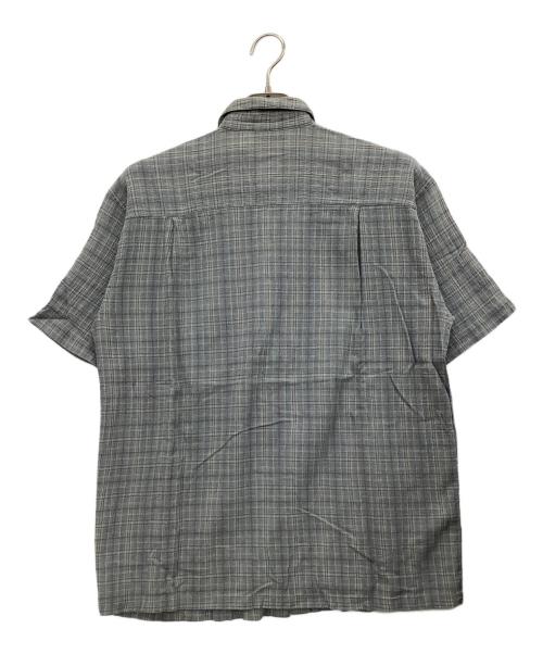 Patagonia（パタゴニア）Patagonia (パタゴニア) 半袖シャツ ブルー×ブラウン サイズ:Mの古着・服飾アイテム