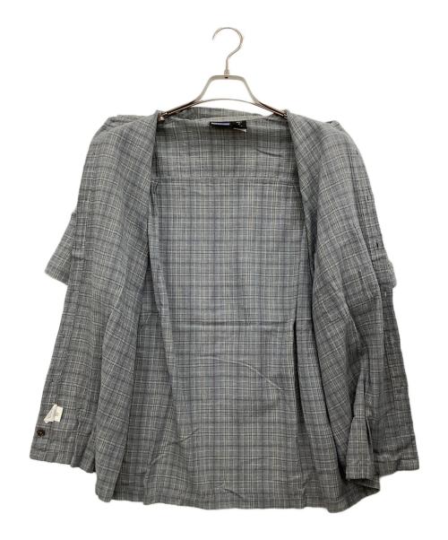 Patagonia（パタゴニア）Patagonia (パタゴニア) 半袖シャツ ブルー×ブラウン サイズ:Mの古着・服飾アイテム