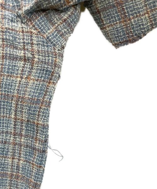 Patagonia（パタゴニア）Patagonia (パタゴニア) 半袖シャツ ブルー×ブラウン サイズ:Mの古着・服飾アイテム
