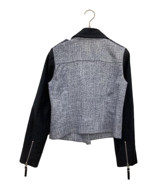 BURBERRY BLUE LABEL（バーバリー ブルー レーベル）BURBERRY BLUE LABEL (バーバリー ブルー レーベル) ダブルライダースジャケット ネイビー サイズ:38の古着・服飾アイテム