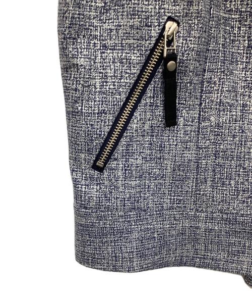 BURBERRY BLUE LABEL（バーバリー ブルー レーベル）BURBERRY BLUE LABEL (バーバリー ブルー レーベル) ダブルライダースジャケット ネイビー サイズ:38の古着・服飾アイテム