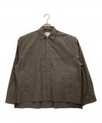 sssteinシュタイン）の古着「OVER SLEEVE COMBINE SHIRT JACKET」｜グレー