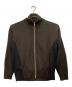 ssstein（シュタイン）の古着「CUPRO BICOLOR ZIP JACKET」｜カーキ×ブラック