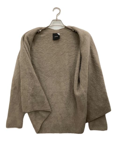 ATON（エイトン）ATON (エイトン) 厚手カーディガン ブラウン サイズ:02の古着・服飾アイテム