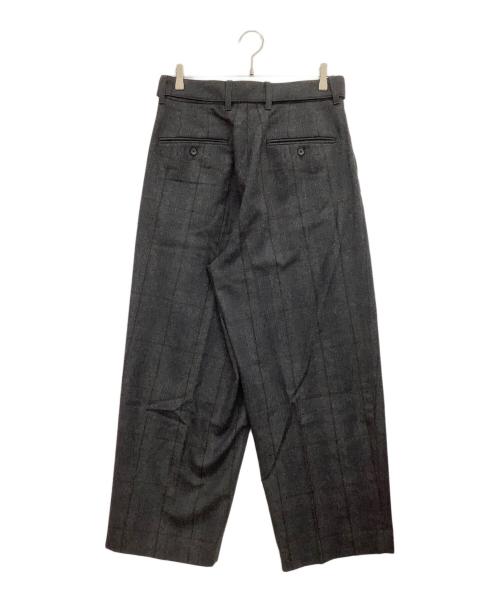 ssstein（シュタイン）ssstein (シュタイン) BELTED WIDE STRAIGHT TROUSERS グレー サイズ:Sの古着・服飾アイテム