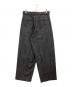 ssstein (シュタイン) BELTED WIDE STRAIGHT TROUSERS グレー サイズ:S：9000円